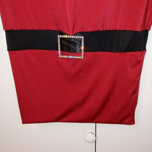 EUC Frederick's Christmas Santa Mini Dress, S - Picture 4 of 8